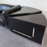 Cini Boeri - Gradual Lounge Sofa Black Leather Knoll/Gavina