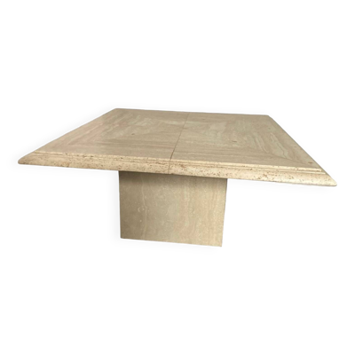 Table basse en travertin, table en pierre