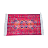 Multicolored carpet years 90/2000, 125 x 69cm