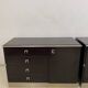 Pair of chests of drawers abbondinterni mahogany almost black.