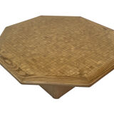 Vintage coffee table 1980s wood minimalist design