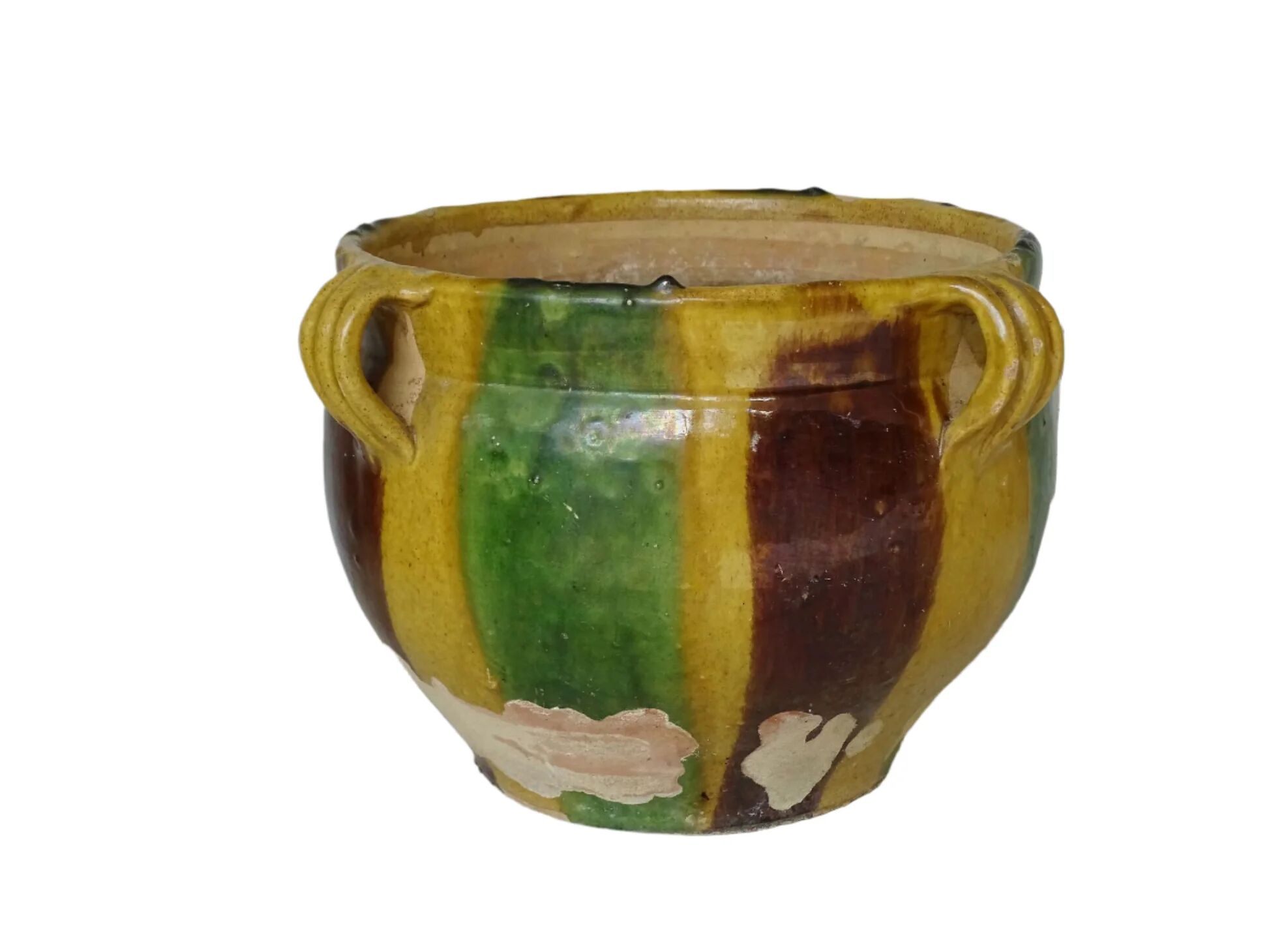 Jardinière antique française en terre cuite de Castelnaudary