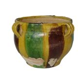 Jardinière antique française en terre cuite de Castelnaudary