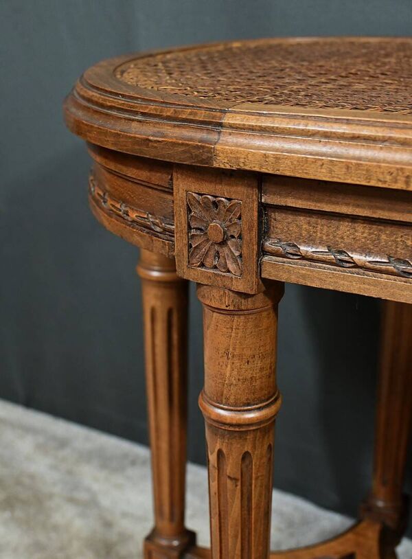 Banc de Piano en Noyer, style Louis XVI – Fin XIXe