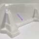 Art Deco white glazed ceramic wall shelf