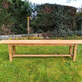 Antique bench in solid beech