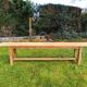 Antique bench in solid beech