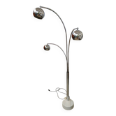 "Muguet" floor lamp by G. Reggiani in chrome metal from the 70s
