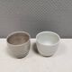 Two handmade ceramic mugs by Vibeke Fischer (VF) from the 1990s.