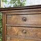 Notary's cabinet with 18 drawers in oak and fir from the early 20th century.
