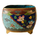Enamelled cloisonné pot