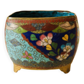 Pot émail cloisonné