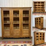1950s school library in chestnut wood