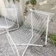 Paire fauteuils filaires 1980