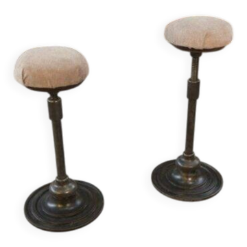 Paire de tabourets de dentiste « Culbuto » 1950’s