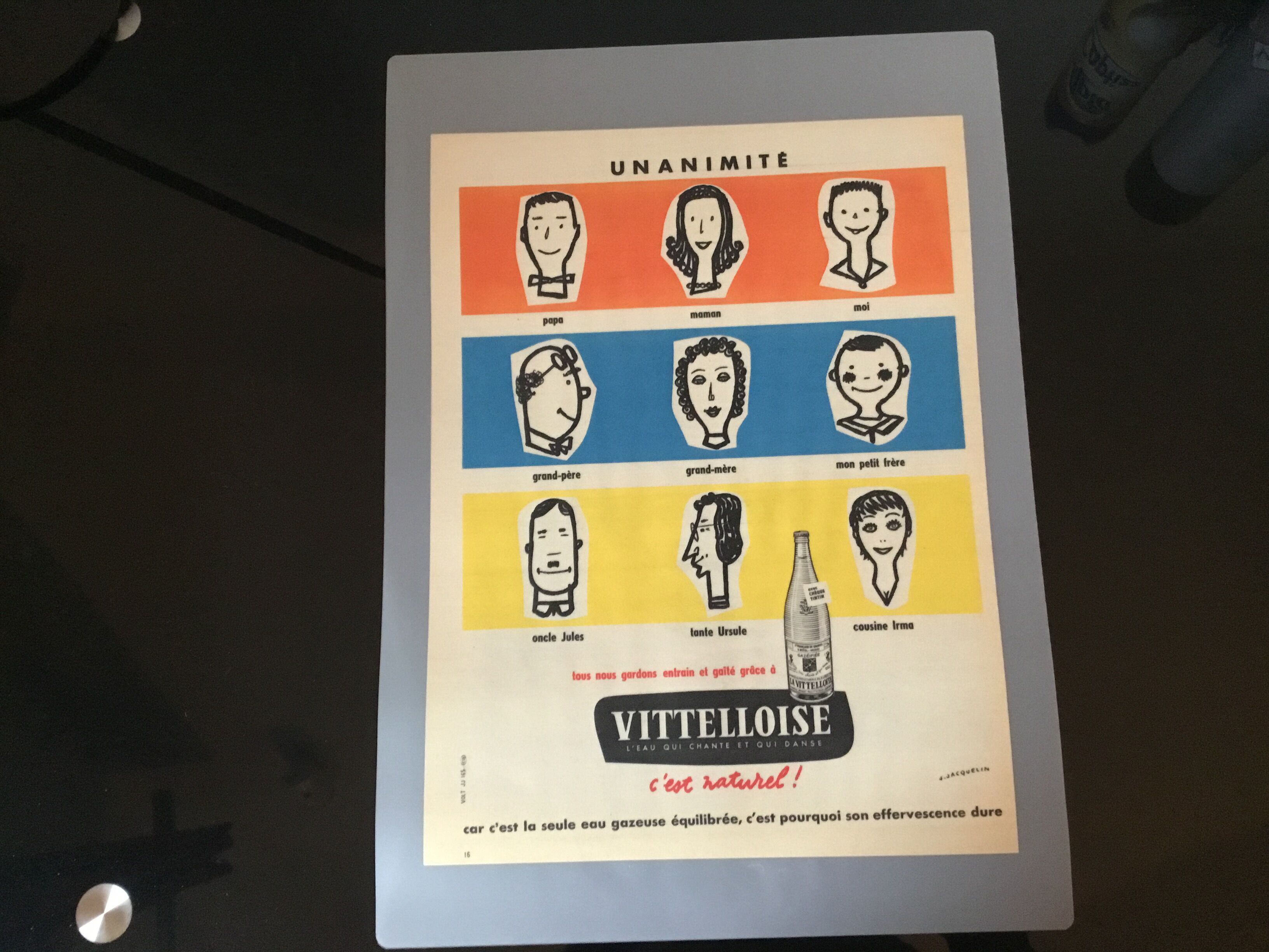 Vintage advertising to frame the vittelloise