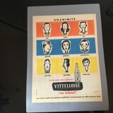 Vintage advertising to frame the vittelloise