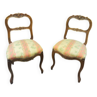 Set of 2 late 19th century seats