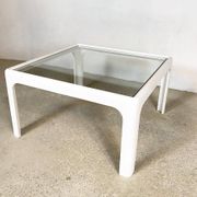 Coffee table with glass top by Peter Ghyczy for Horn Collection, 1960s