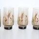 Set de 6 verres fumés vintage