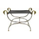 Neoclassical swan-headed curule circa 1960