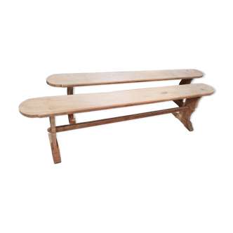 Paire de bancs ancien