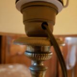 Brass or bronze tripod lamp base
