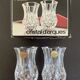 2 Violette Cristal d’Arques vases Height 8 cm and their original box