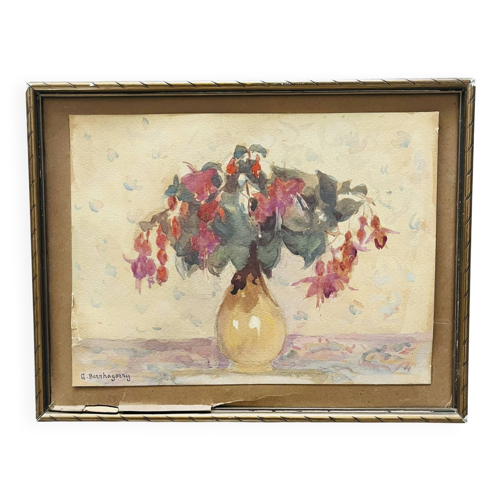 Ancient flower painting