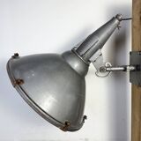 Large Vintage Industrial Aluminium Factory Wall Spotlight, 1970s