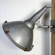 Large Vintage Industrial Aluminium Factory Wall Spotlight, 1970s