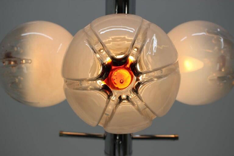 Midcentury Chandelier Murano, Mazzega, 1970s