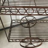 Wrought iron garden trolley
