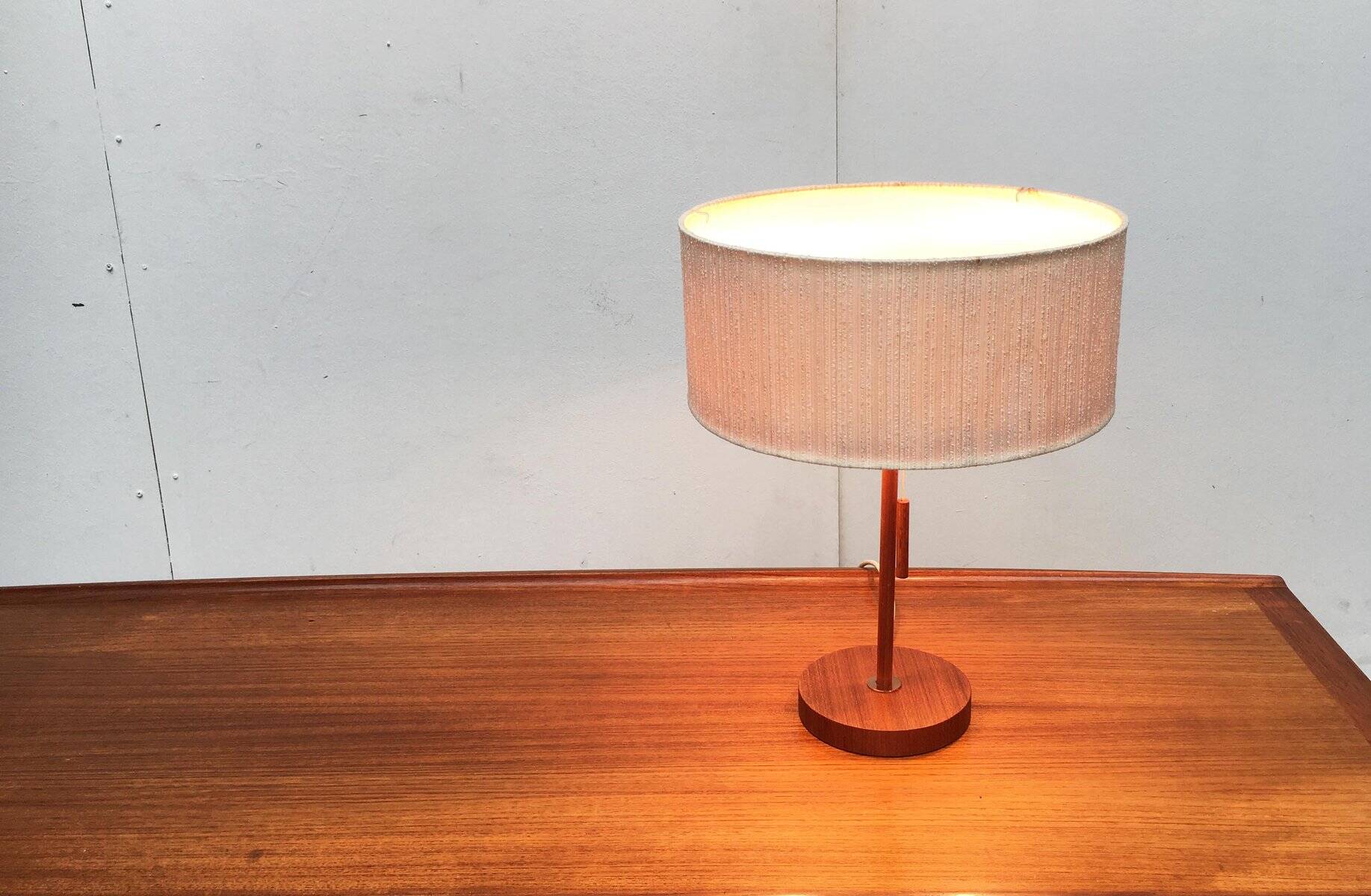 Teak table lamp type 25 mid-century by Temde