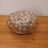 Plafonnier Helena Tynell verre fumé - modèle escargot 60/70