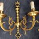 Paire d'appliques bronze doré style georgien anglais