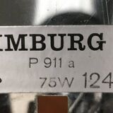 Suspended UFO-shaped glass luminaires in mid-century German Space Age style, set of 3.