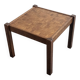 Table basse vintage en marqueterie 1960