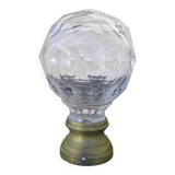 Boule d'escalier en cristal ancienne