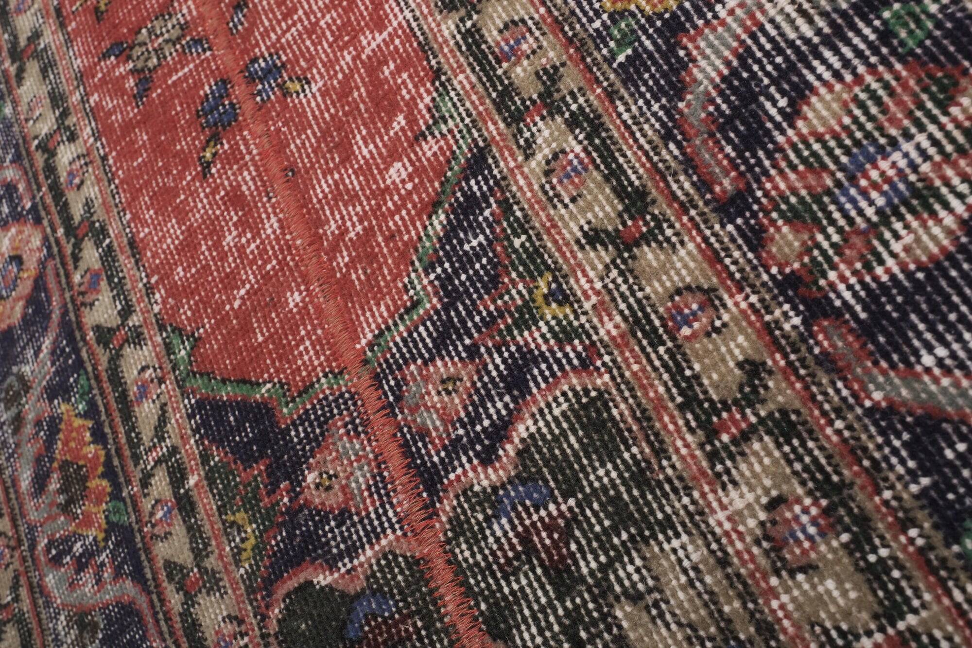 Vintage Turkish hallway rug 68x361 cm