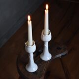 Pair tulip candlesticks