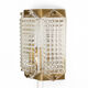 Brass and glass wall light/Sconce by Wiktor Berndt for Flygsfors. Sweden 1960s