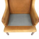 Scandinavian leather armchair, Sweden, 1960