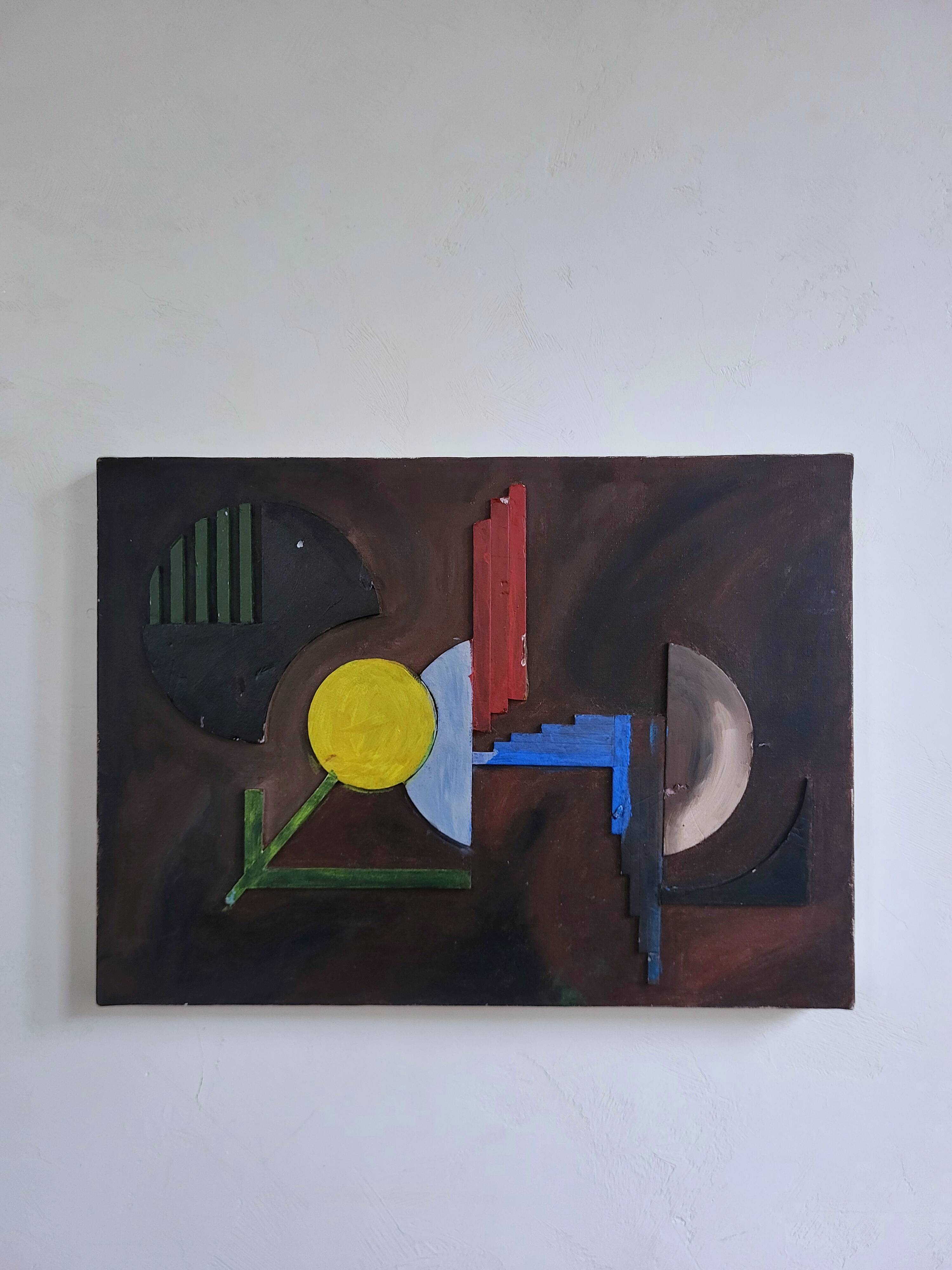 Toile abstraite de 1996