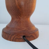 Pied de lampe ancien en bois tourné