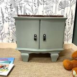 Chevet ou meuble d’appoint vert de gris