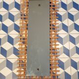 Vintage rattan mirror