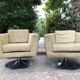 Pair of design armchairs