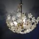 Lustre fleurs trois feux