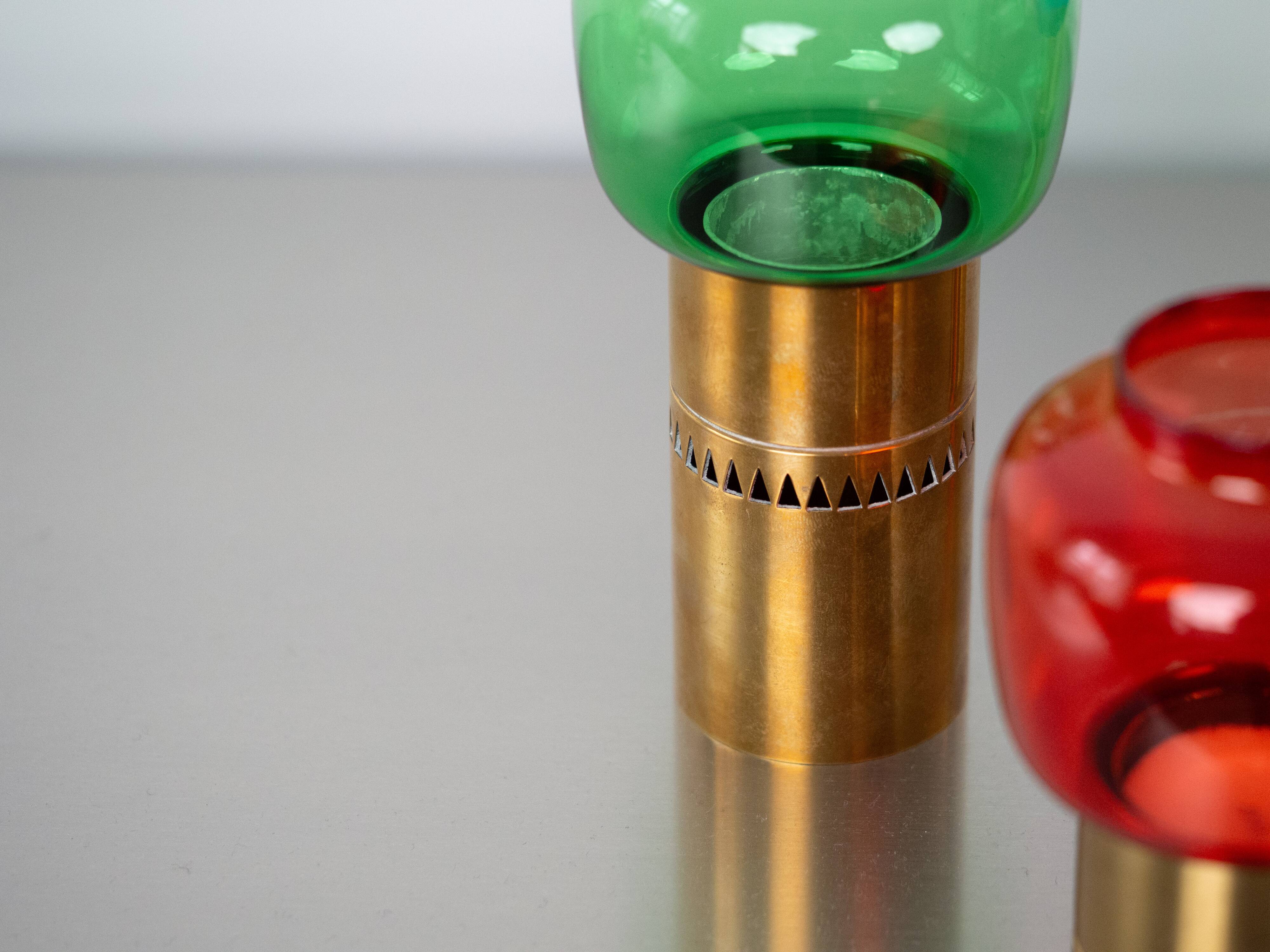 Very rare set of 4 vintage Lotta candleholders by Hans-Agne Jakobsson